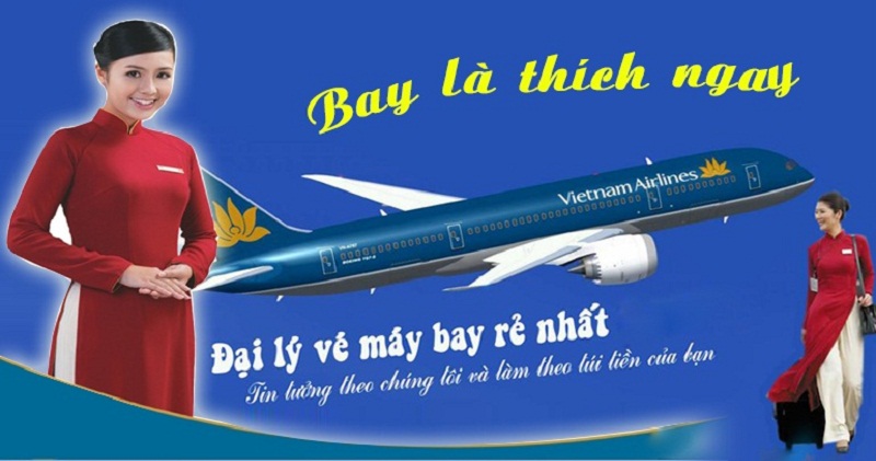 mẫu biển quảng cáo bán vé máy bay