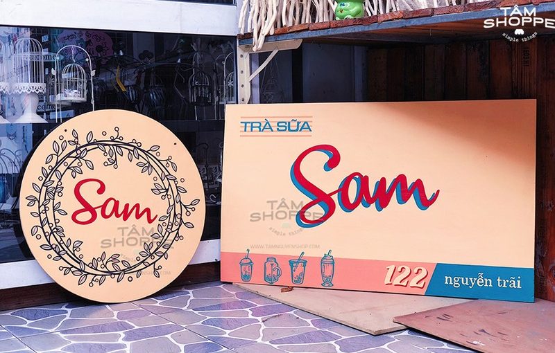 Thiết kế và thi công mẫu bảng hiệu gỗ đẹp tại Hà Nội