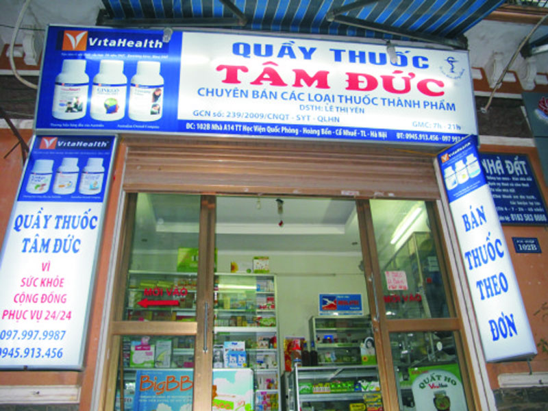 Địa chỉ thiết kế và thi công mẫu bảng hiệu thuốc tây tại Hà Nội﻿