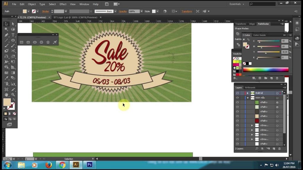Phần mềm làm pano quảng cáo Adobe Illustrator